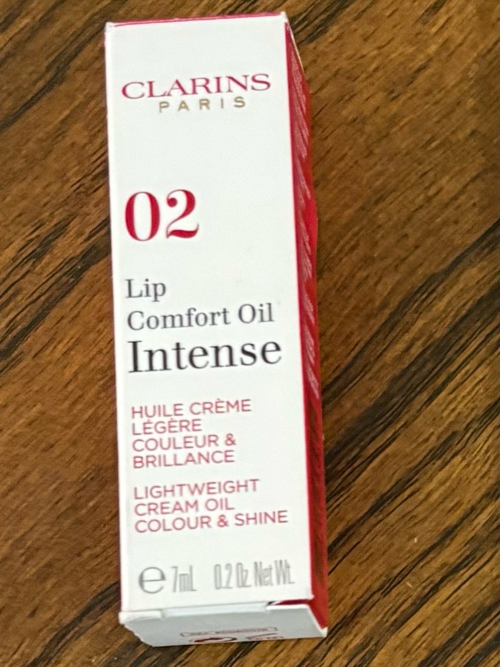Clarins Lip Comfort Oil Intense 02  Plum - Hydrating Pink Shine - NEW